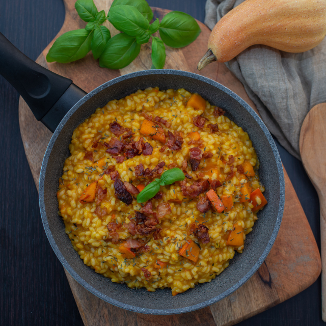 Risottos de otoño: recetas con setas, calabaza y más