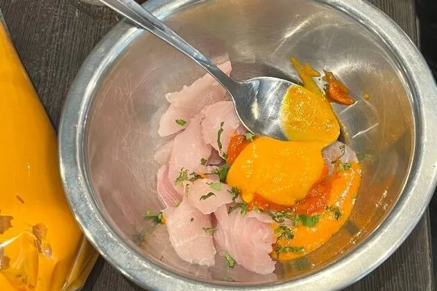 Ceviche de corvina