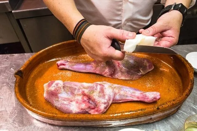 Paletilla de cabrito al horno de Casa Rafa