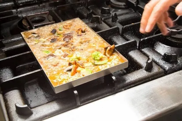 Arroz de verduras y setas variadas 