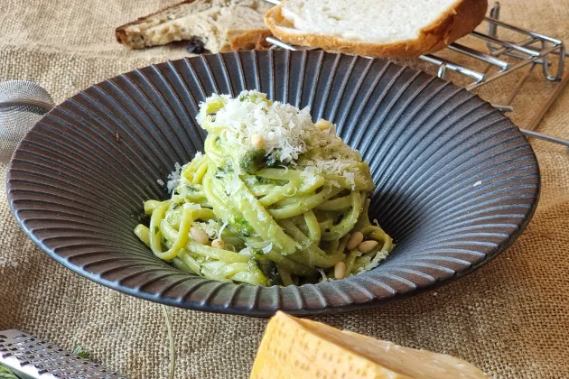 Auténtica pasta al pesto de Boccondivino 