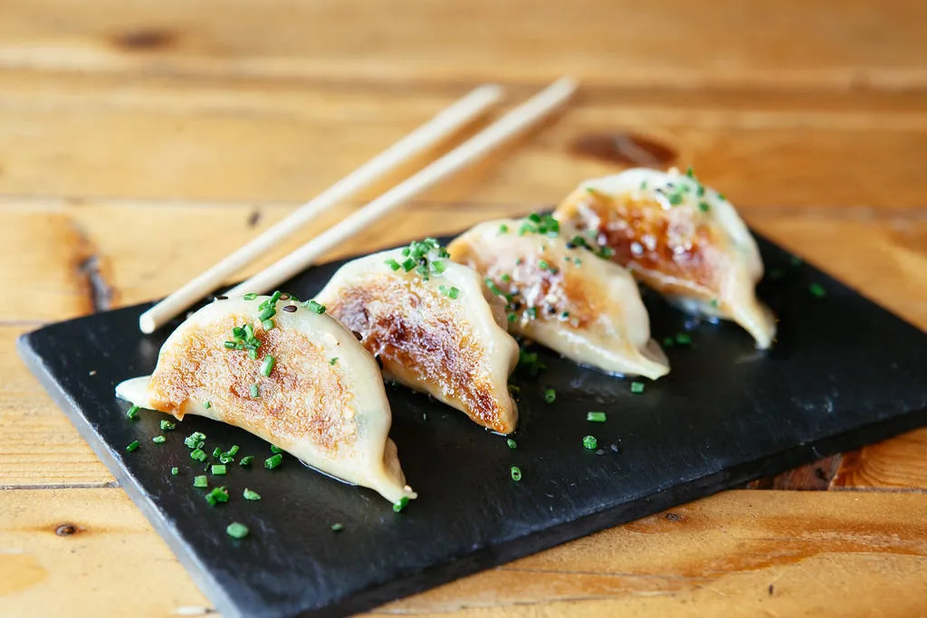 Gyozas de rabo de toro a la cordobesa