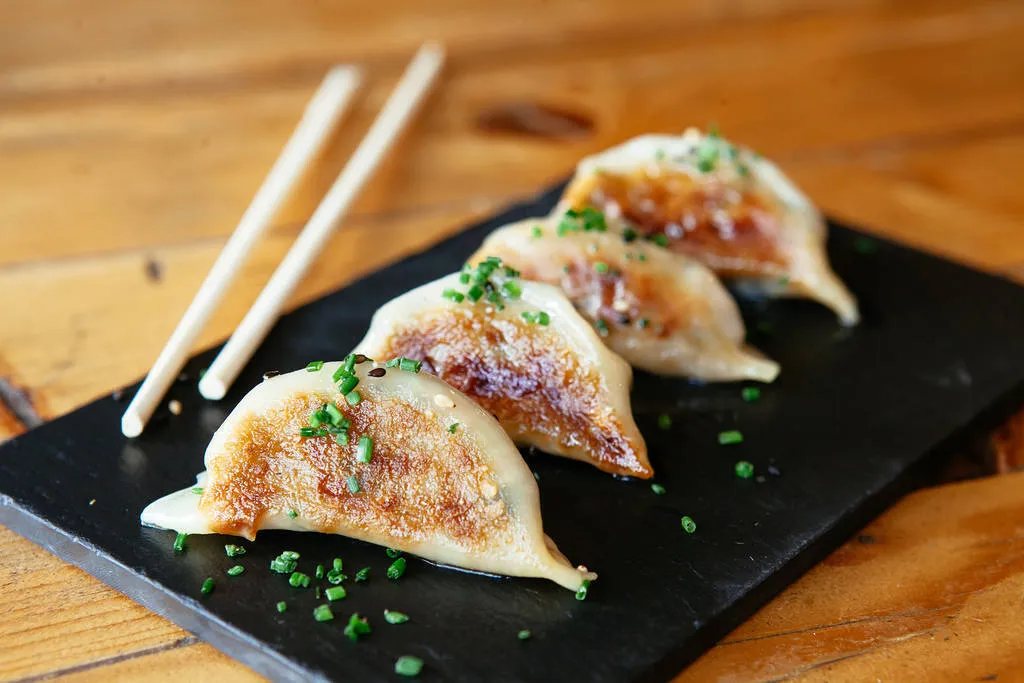 Gyozas de rabo de toro a la cordobesa