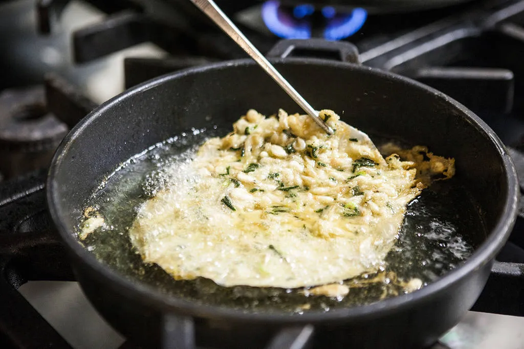 Quillo, tortilla de camarones, receta, restaurantes Barcelona