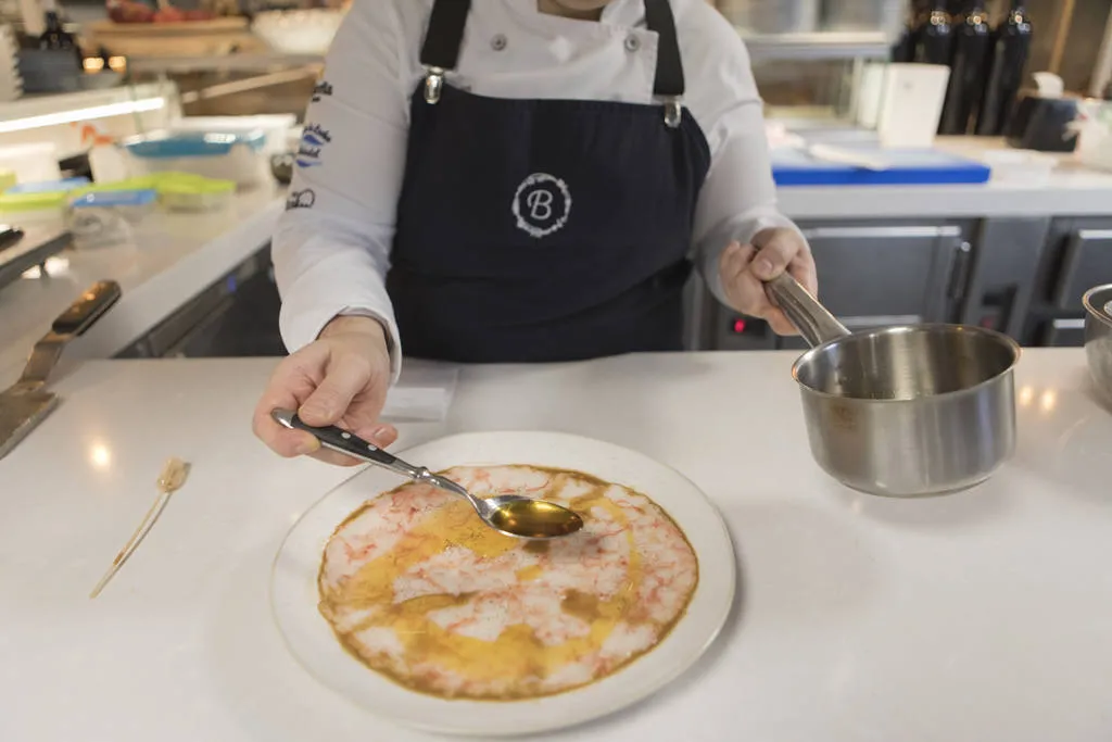 Carpaccio de gambas 