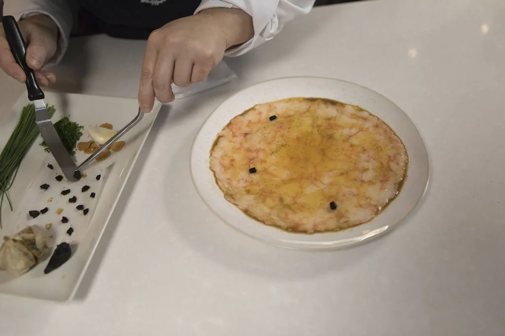 Carpaccio de gambas 