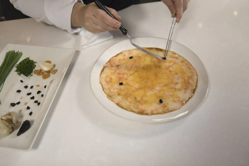 Carpaccio de gambas 