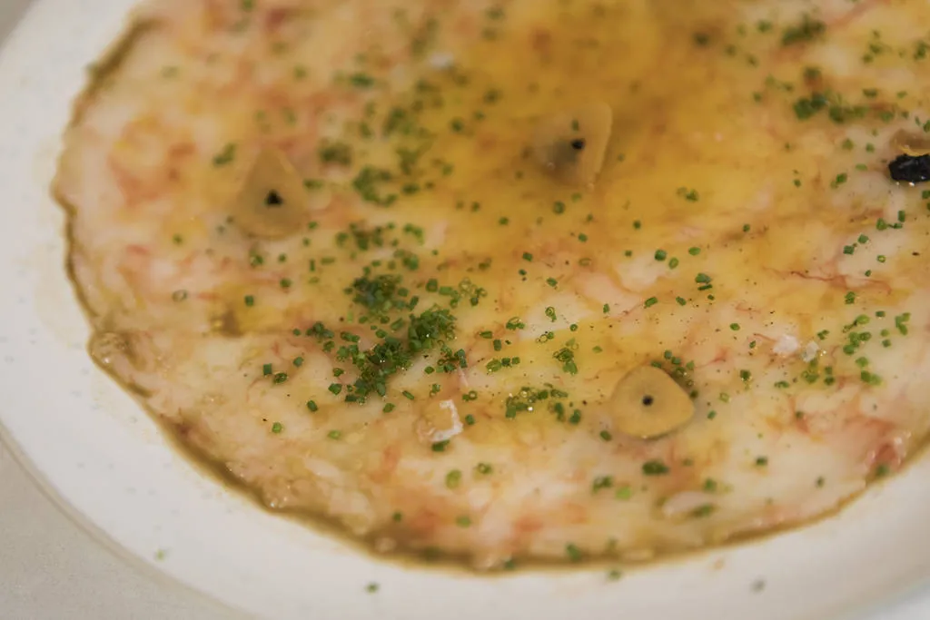 Carpaccio de gambas 