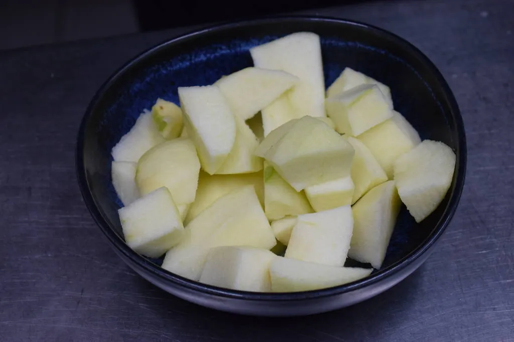 Caballa con ajoblanco de manzana