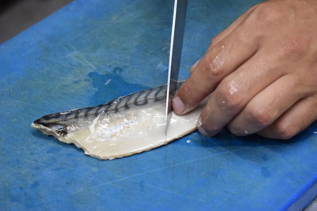 Caballa con ajoblanco de manzana