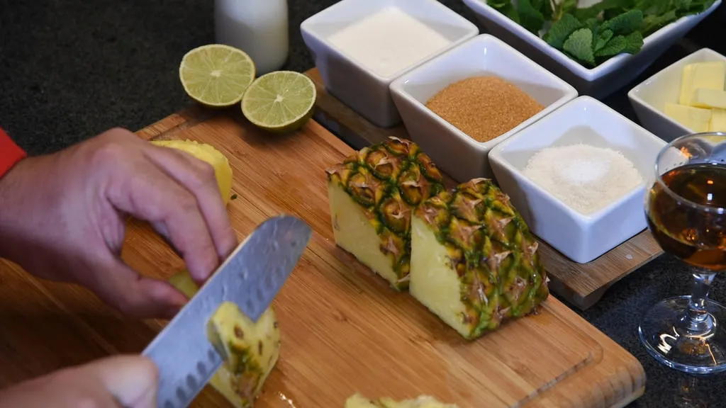 Receta de bolas piña, ron y coco