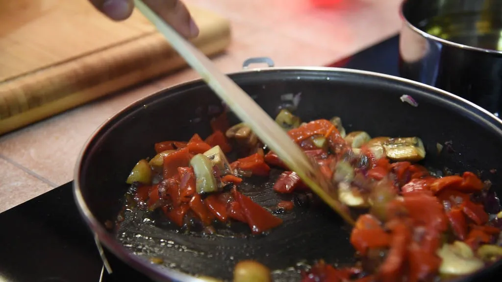 Receta de Navidad. Bacalao con setas. Paso 5