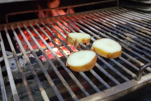 Pulpo braseado con parmentier de patata