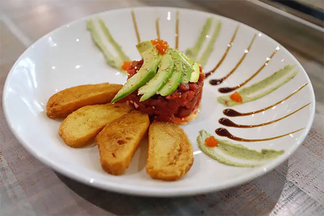 Tartar de atún rojo de almadraba