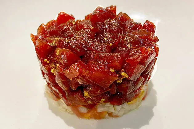 Tartar de atún rojo de almadraba