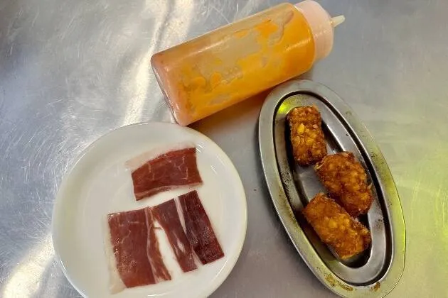 Croquetas de jamón ibérico de bellota de El Cuelgue 