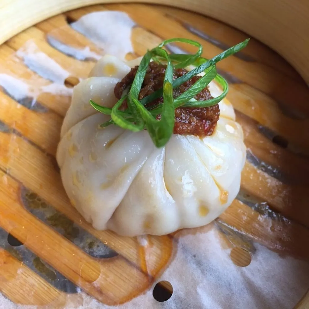 Dim sum de pollo y cangrejo