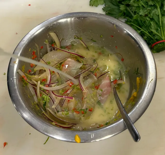 Receta de ceviche tradicional