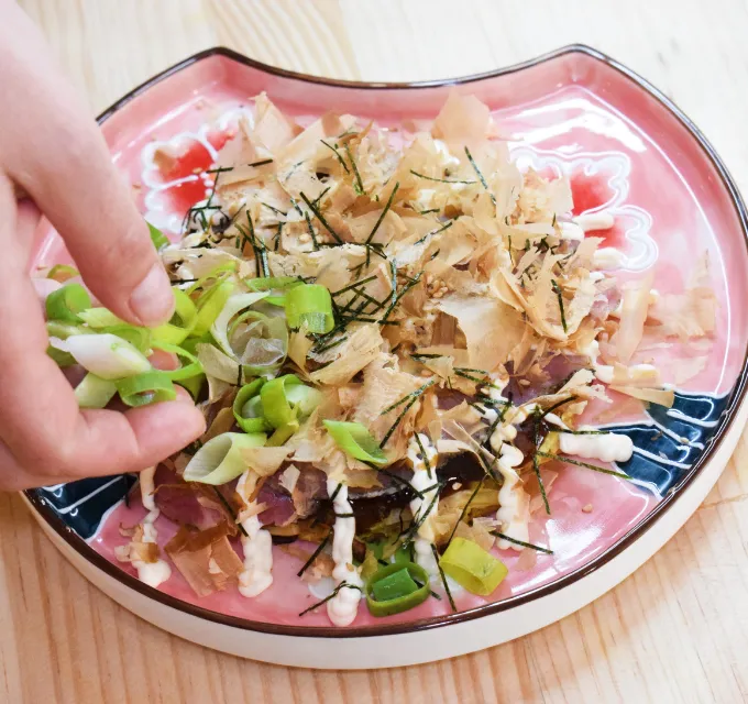 Okonomiyaki de lomo de Shiroi Tsuki