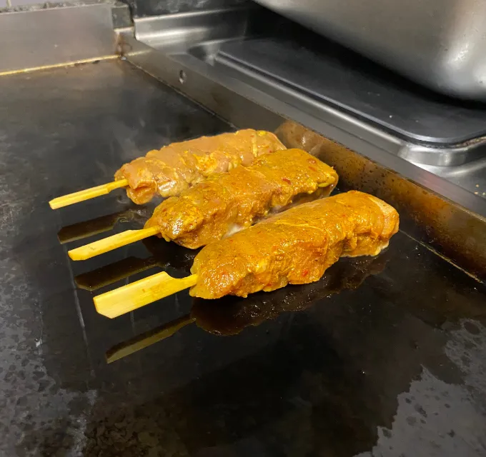 Pincho de pollo tandoori de La Pibä