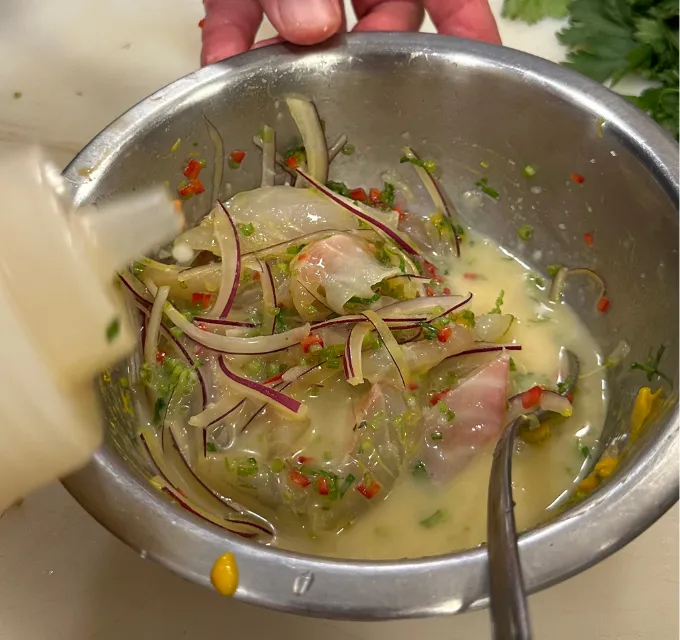 Receta de ceviche tradicional