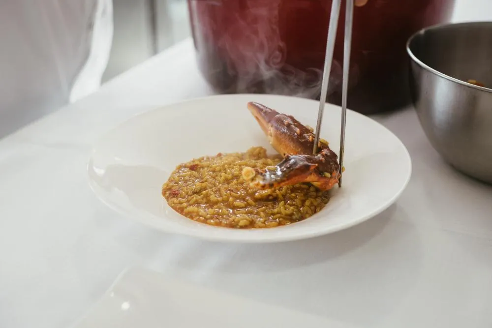 Arroz cremoso con bogavante del Cantábrico 