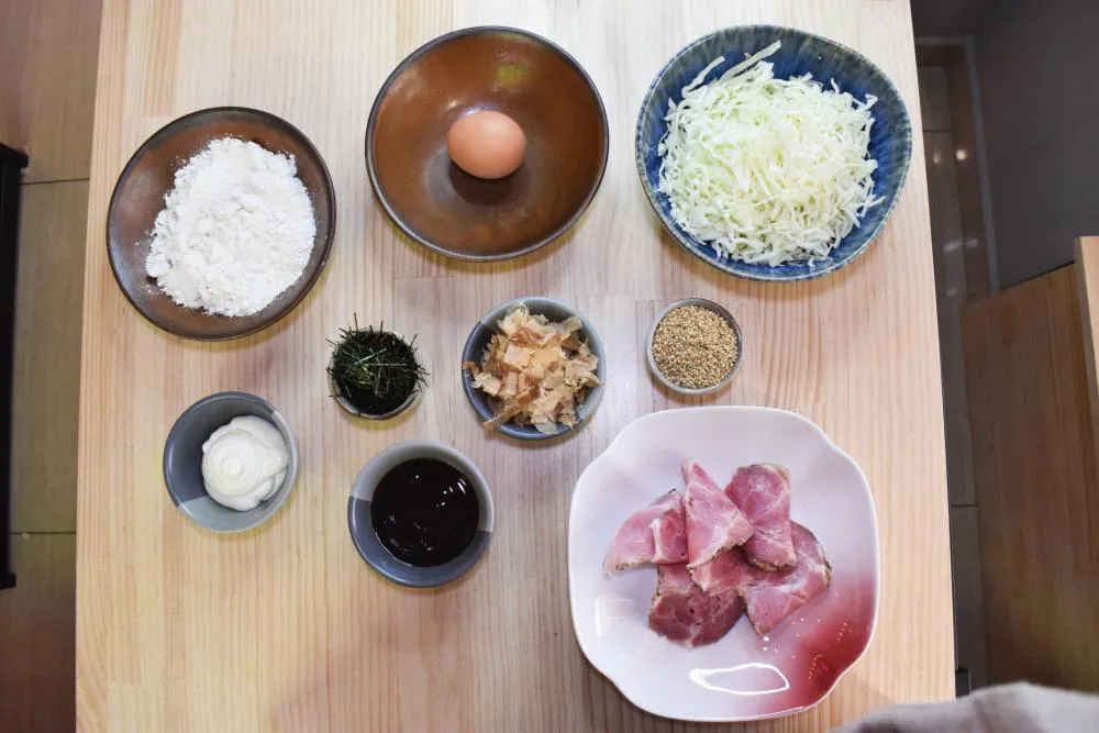 Okonomiyaki de lomo de Shiroi Tsuki