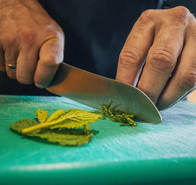 Receta de tartar de vieira con guisantes