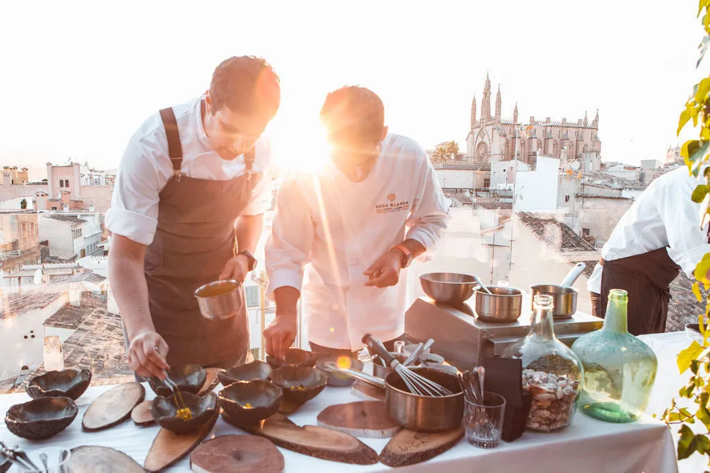 cena 4 manos, Albert Adrià y Andreu Genestra