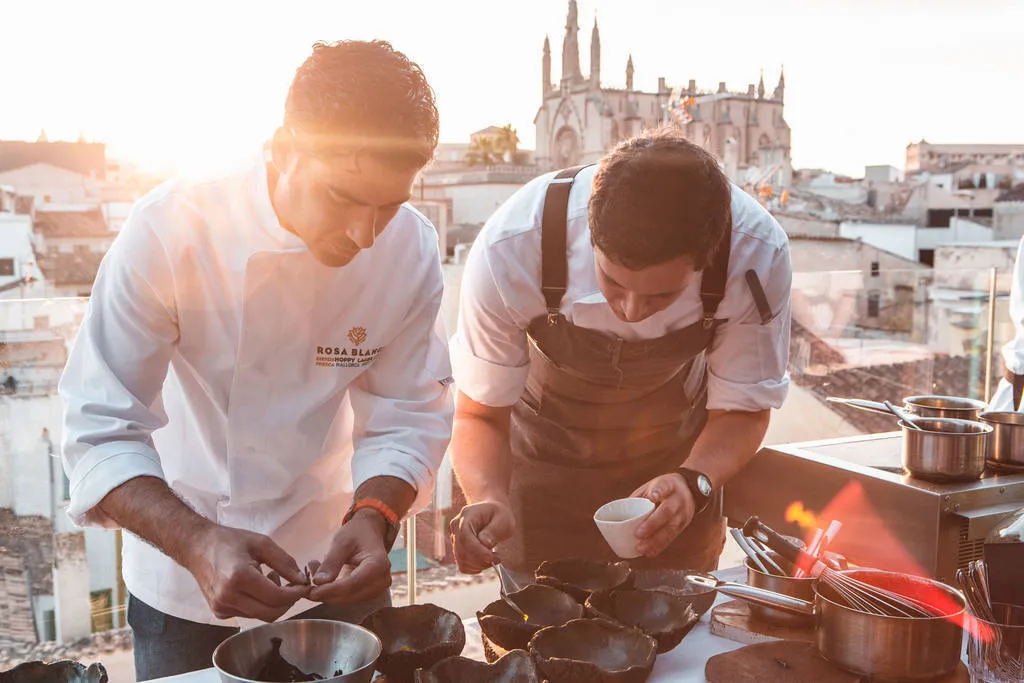 cena 4 manos, Albert Adrià y Andreu Genestra