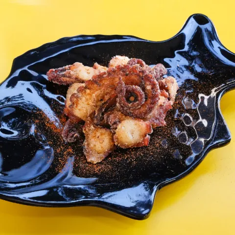 Pulpo frito