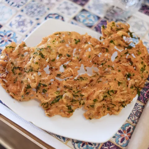 Tortilla de camarones