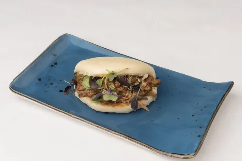 Pulled pork con pan Bao