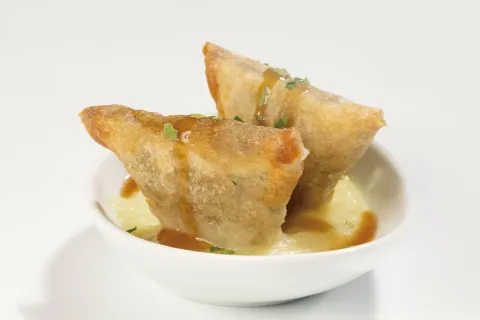 Samosa sabrosa de ternera