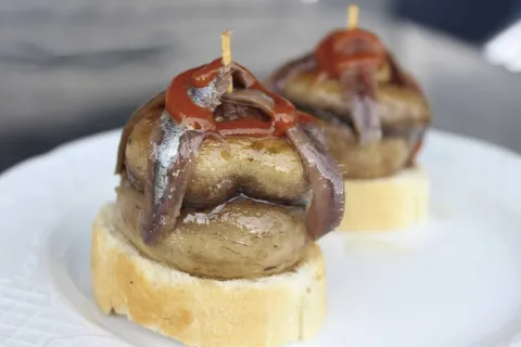 Pincho doble V