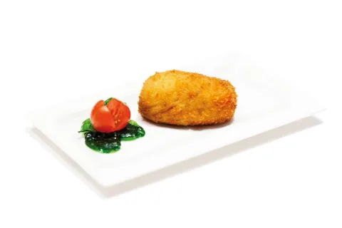 Croqueta de risotto con shitake