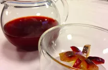 Gazpacho de cerezas con sardinas ahumadas