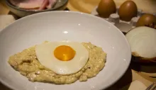 Una receta de arroz a la carbonara muy original