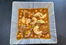 Garbanzos a la marinera de La Farsa