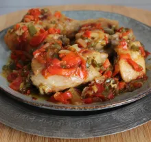 Receta de pollo al chilindrón