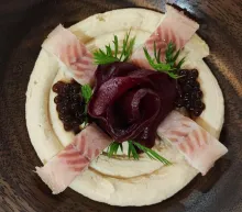 Receta de yogur de foie con anguila ahumada