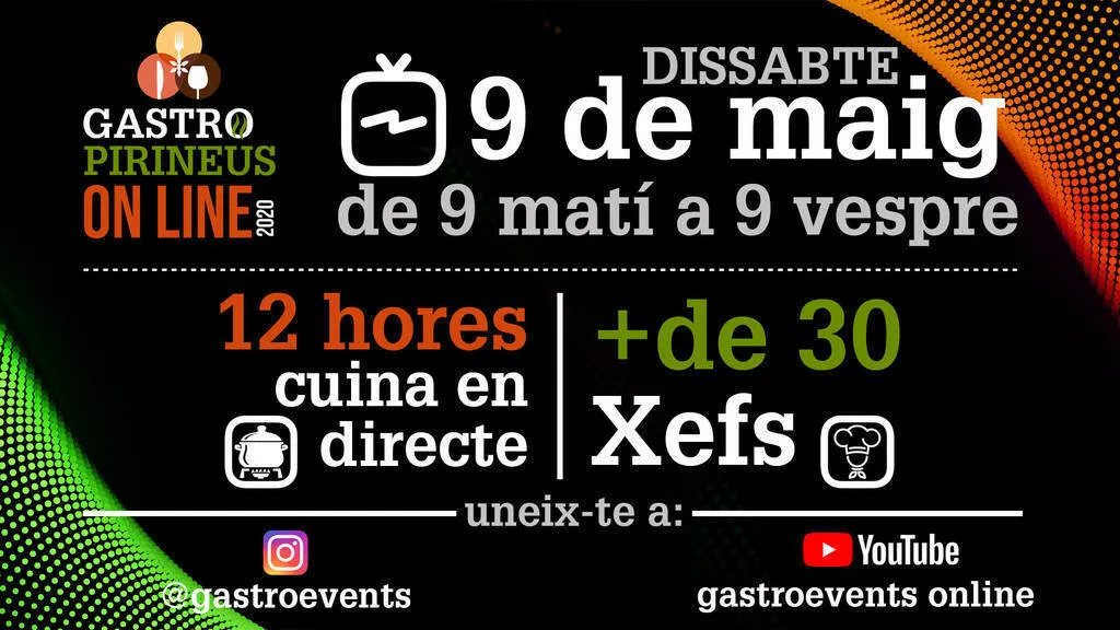 GastroPirineus 2020: un congreso online de 12 horas con 32 grandes chefs de toda Cataluña