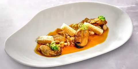 Escabeche de mejillones y setas