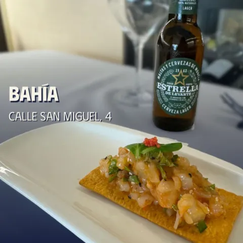 Crespillo con tartar de gamba