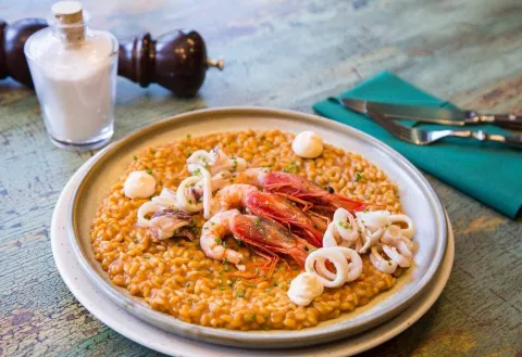 Arroz de gamba roja