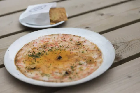 Carpaccio de gambas 