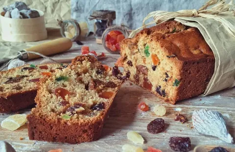 Cómo preparar un fruit cake o bizcocho de frutas