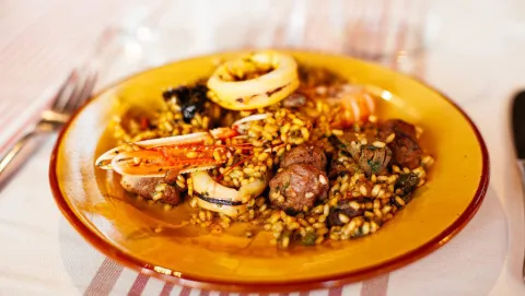 Receta de paella catalana